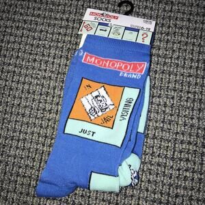 NEW Monopoly Socks Men's Size 6-12 Crew Socks Brand New with Tags